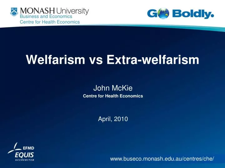 welfarism vs extra welfarism