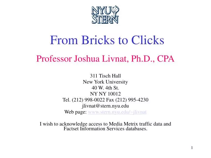 from bricks to clicks