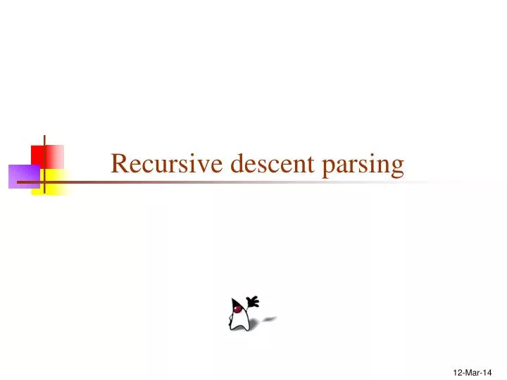 recursive descent parsing
