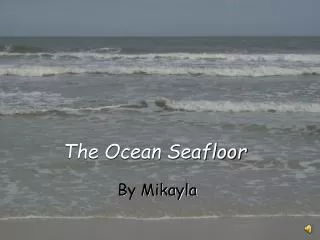 The Ocean Seafloor
