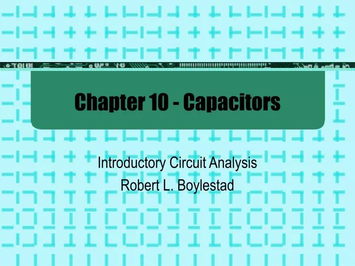 chapter 10 capacitors
