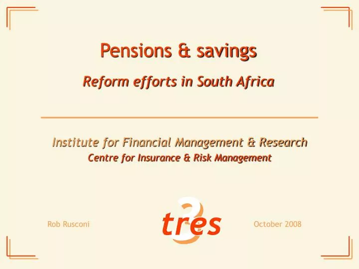 pensions savings