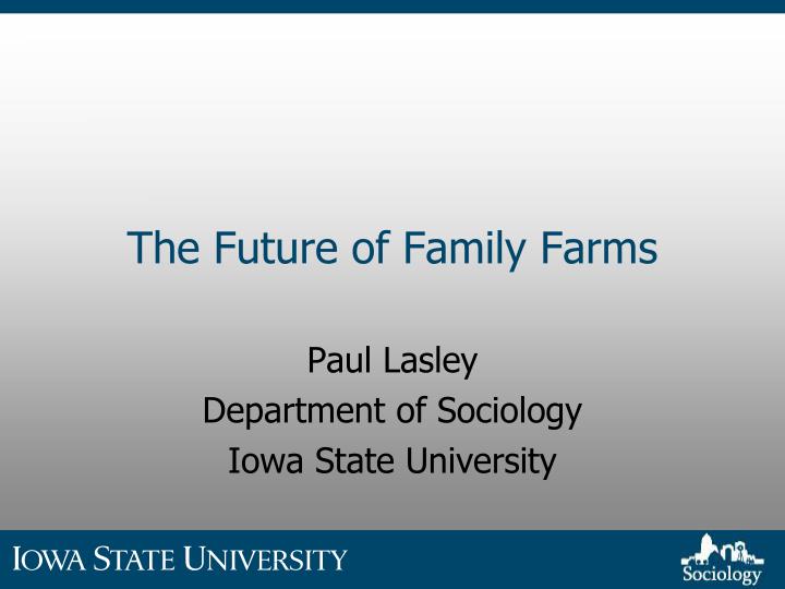 the future of family farms