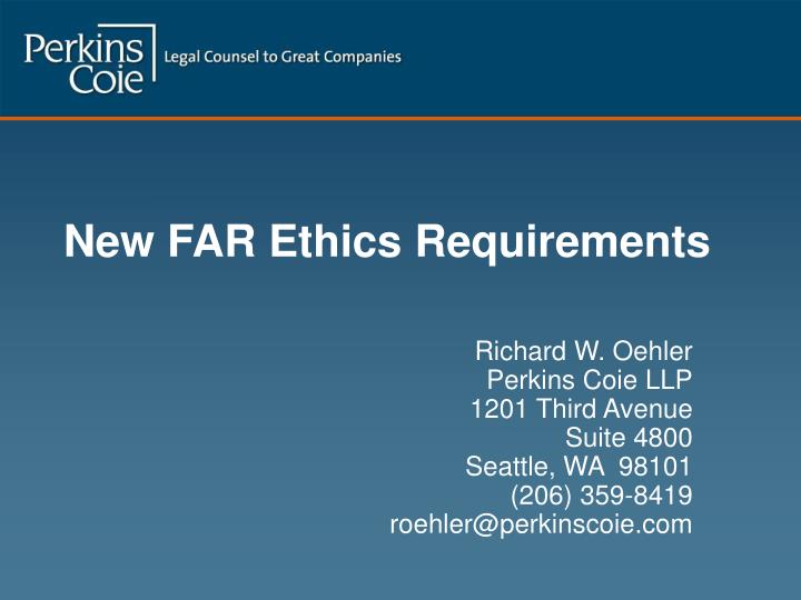 new far ethics requirements