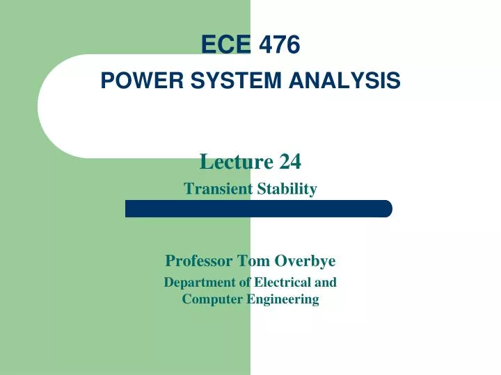 ece 476 power system analysis