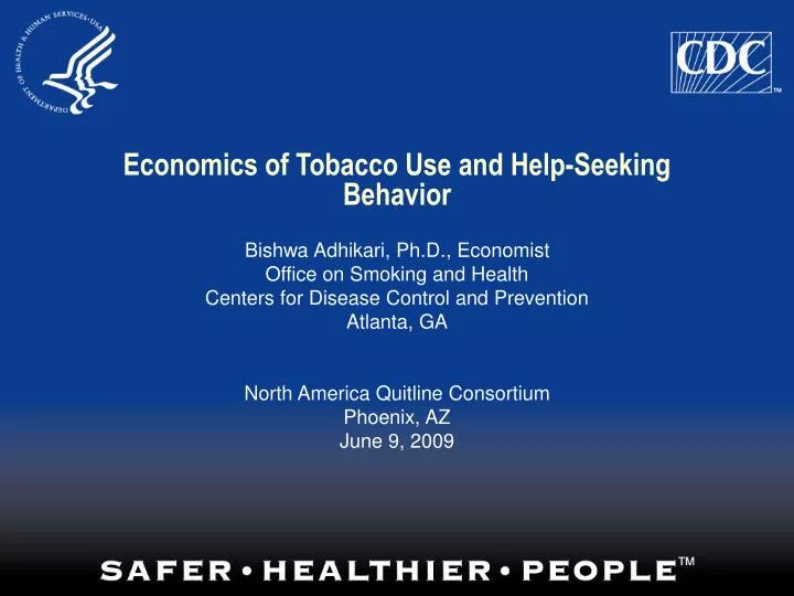economics of tobacco use and help seeking behavior