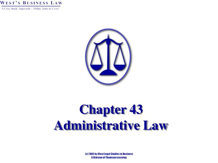chapter 43 administrative law