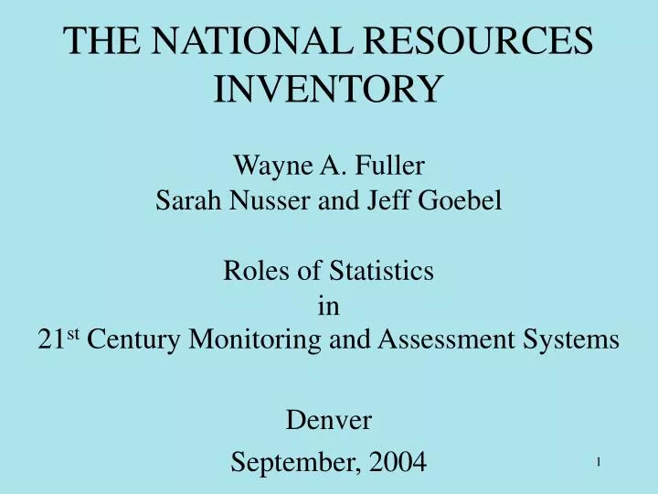 the national resources inventory