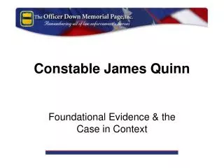 Constable James Quinn