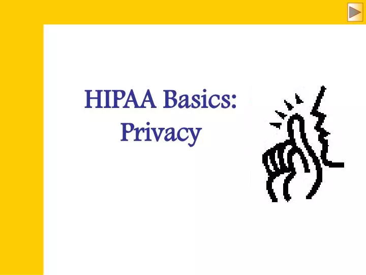 hipaa basics privacy