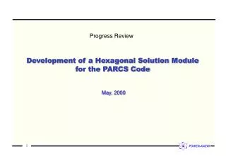 Development of a Hexagonal Solution Module for the PARCS Code
