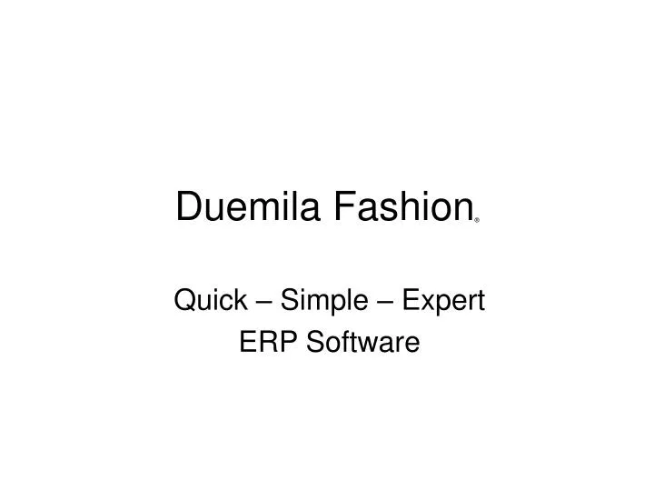 duemila fashion