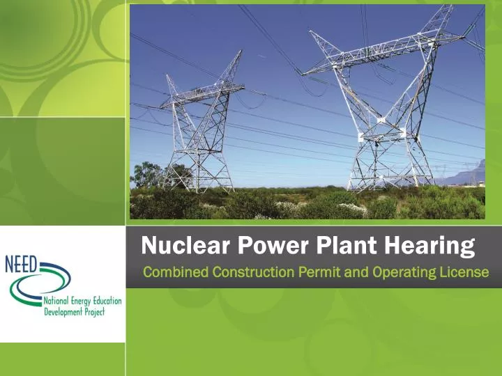 nuclear power plant hearing