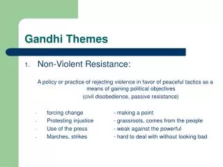 Gandhi Themes