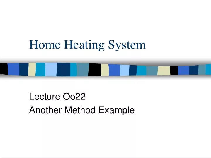 home heating system