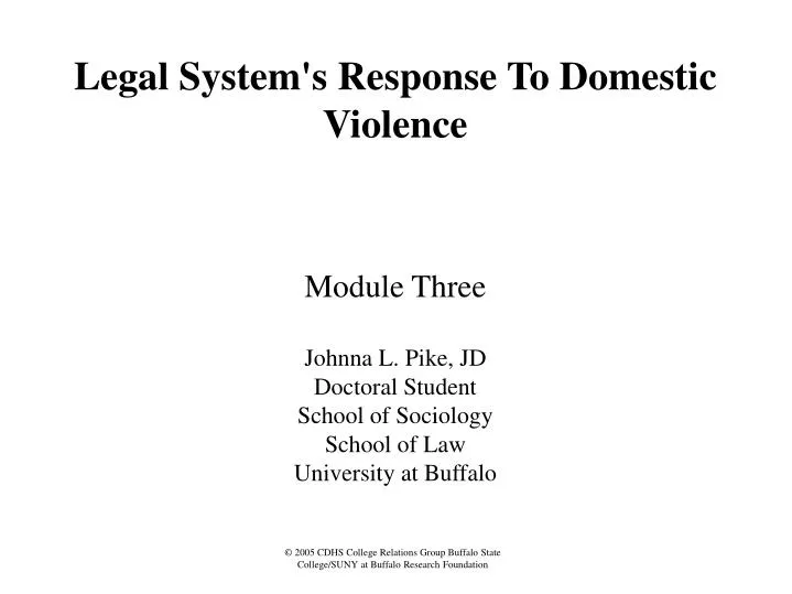 legal system s response to domestic violence