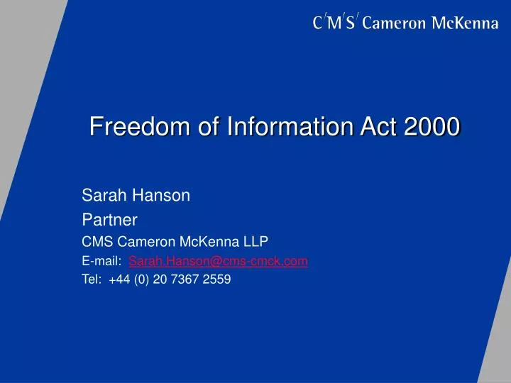 freedom of information act 2000