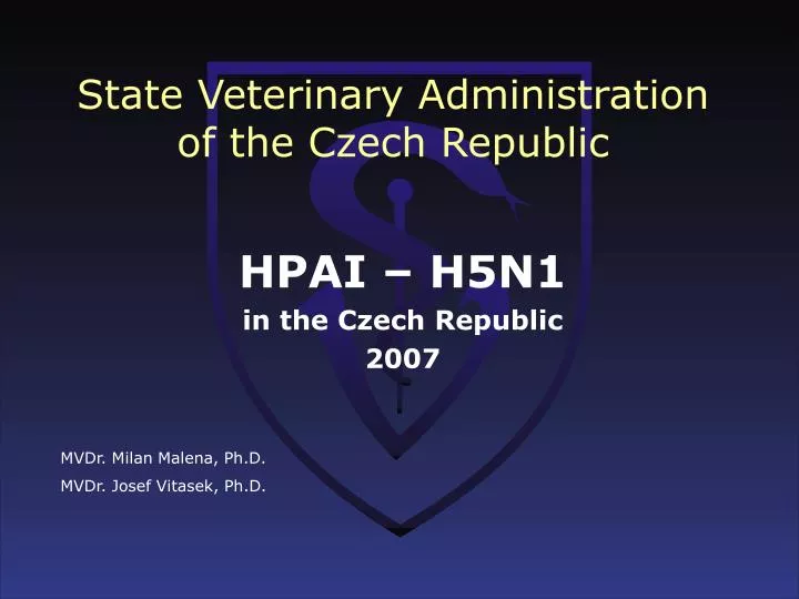 state veterinary administration of the czech republic