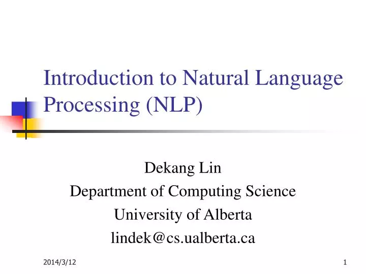 introduction to natural language processing nlp