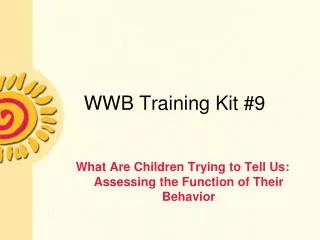 WWB Training Kit #9