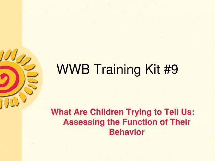 wwb training kit 9