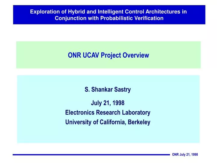 onr ucav project overview