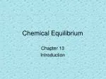 Chemical Equilibrium - slide 1