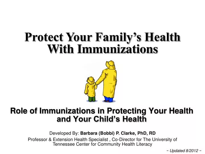 role of immunizations in protecting your health and your child s health