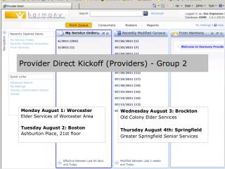 Provider Direct Kickoff (Providers) - Group 2