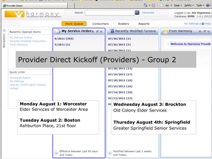provider direct kickoff providers group 2