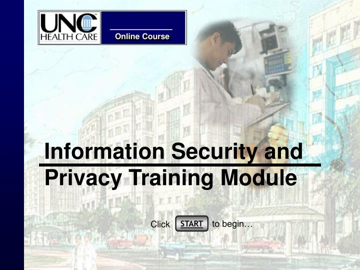 information security and privacy training module