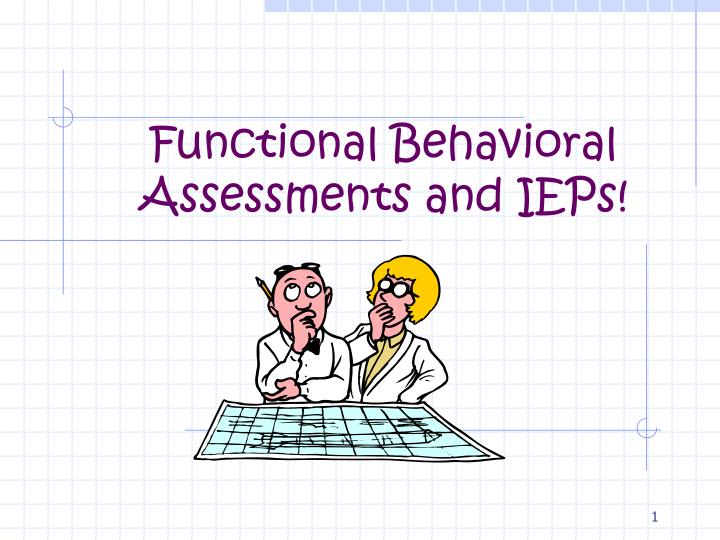 functional behavioral assessments and ieps