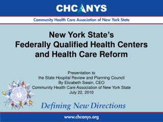 New York State’s Federally Qualified Health Centers and Health Care Reform