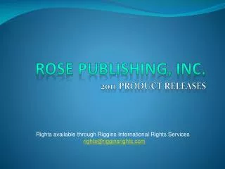 Rose Publishing, Inc.
