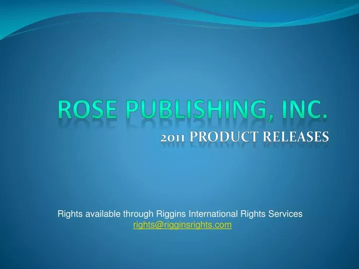 rose publishing inc