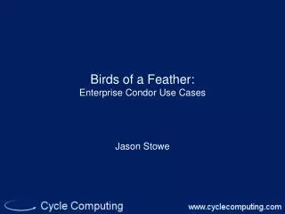 Birds of a Feather: Enterprise Condor Use Cases
