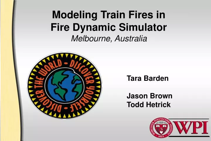 modeling train fires in fire dynamic simulator melbourne australia