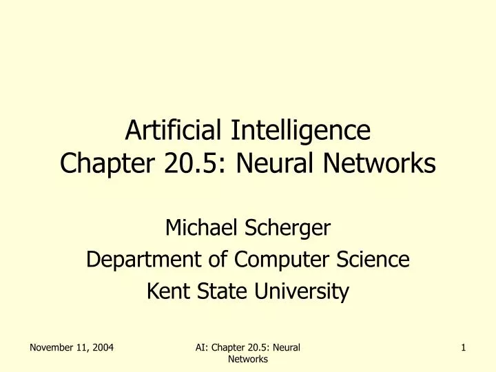 artificial intelligence chapter 20 5 neural networks