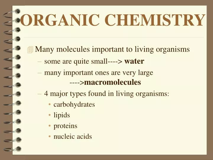 organic chemistry