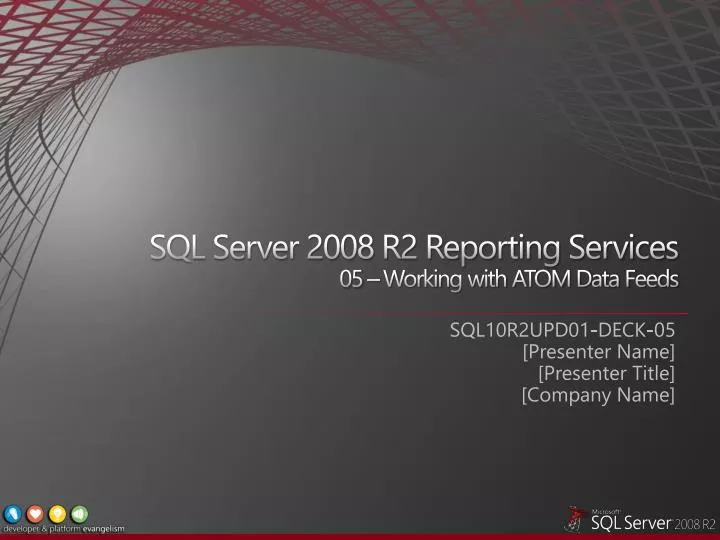 sql server 2008 r2 reporting services 05 working with atom data feeds