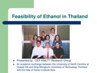 Feasibility of Ethanol in Thailand