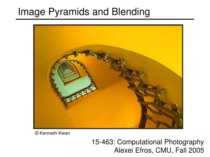 image pyramids and blending