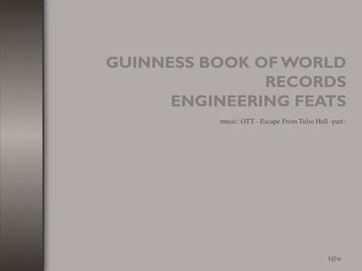 guinness book of world records engineering feats