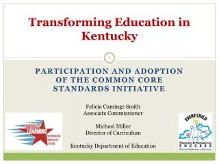 Transforming Education in Kentucky