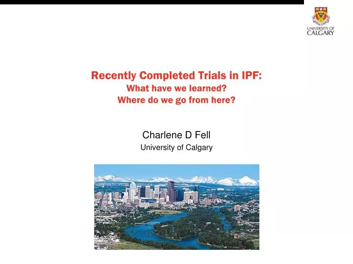 recently completed trials in ipf what have we learned where do we go from here