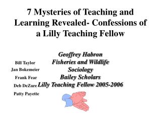 7 Mysteries of Teaching and Learning Revealed- Confessions of a Lilly Teaching Fellow