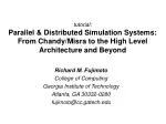 tutorial: Parallel &amp; Distributed Simulation Systems: From Chandy/Misra to the High Level Architecture and Beyond - slide 1