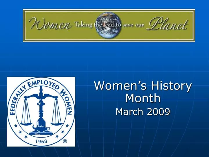 women s history month march 2009