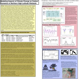 Modeling Impacts of Climate Change on Carbon Dynamics in Northern High-Latitude Wetlands