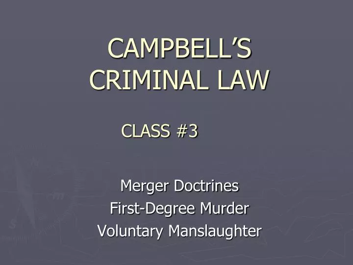 campbell s criminal law